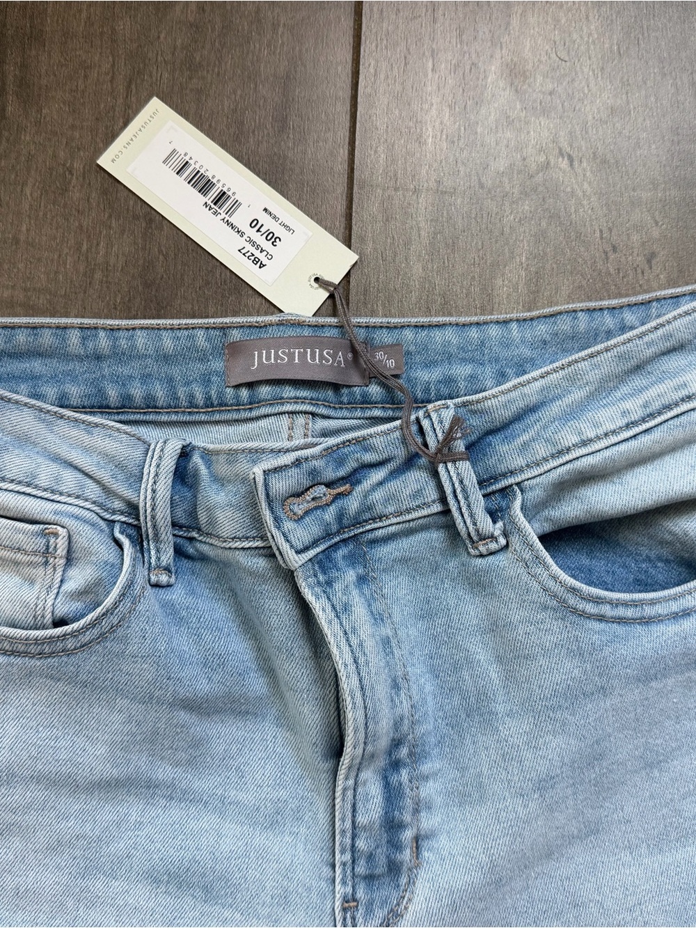 Just USA Light Blue High-Rise Women’s Jeans - Soft Washed Denim